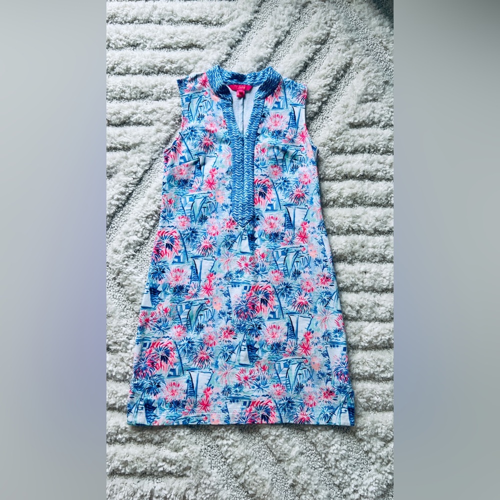 Lilly Pulitzer Larsen Shift Dress • Sea to Shining Sea print